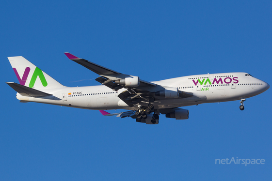 Wamos Air Boeing 747-412 (EC-KQC) at  Madrid - Barajas, Spain