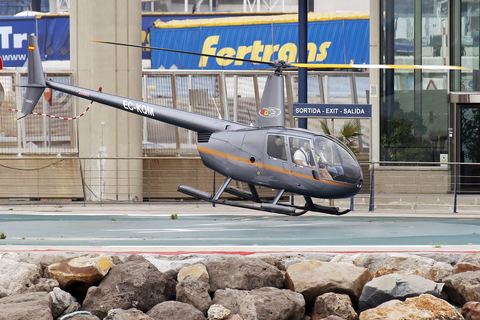 BG Helicopters Robinson R44 Raven II (EC-KQM) at  Barcelona Port Heliport, Spain