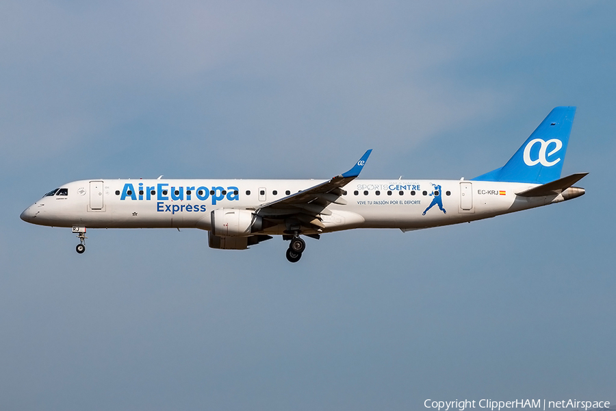 Air Europa Express Embraer ERJ-195LR (ERJ-190-200LR) (EC-KRJ) | Photo 267305