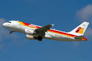 Iberia Airbus A319-111 (EC-KUB) at  Dusseldorf - International, Germany