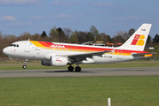 Iberia Airbus A319-111 (EC-KUB) at  Hamburg - Fuhlsbuettel (Helmut Schmidt), Germany