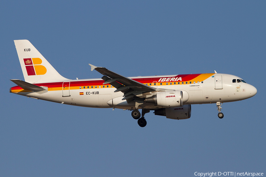 Iberia Airbus A319-111 (EC-KUB) | Photo 370283