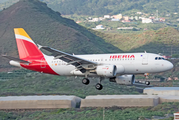 Iberia Airbus A319-111 (EC-KUB) at  La Palma (Santa Cruz de La Palma), Spain