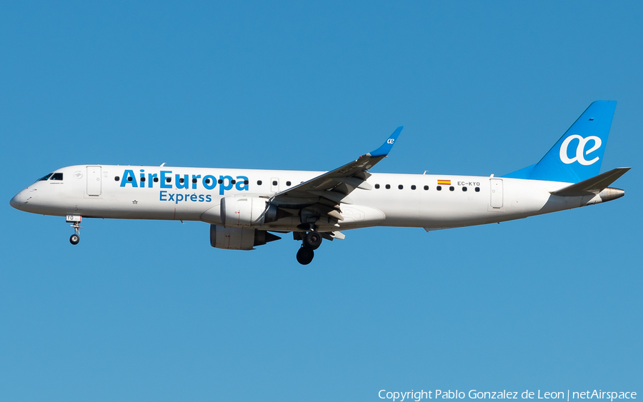 Air Europa Express Embraer ERJ-195LR (ERJ-190-200LR) (EC-KYO) | Photo 340616