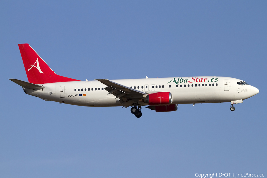 Alba Star Boeing 737-408 (EC-LAV) | Photo 415198
