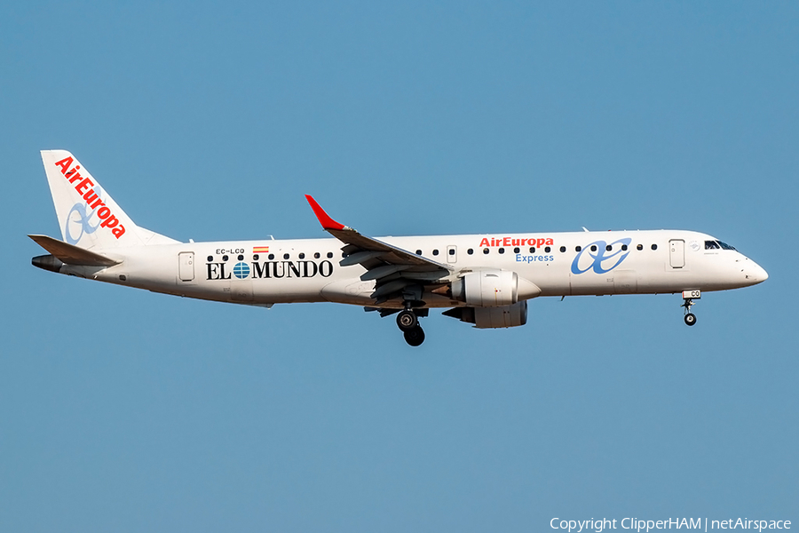 Air Europa Express Embraer ERJ-195LR (ERJ-190-200LR) (EC-LCQ) | Photo 271655