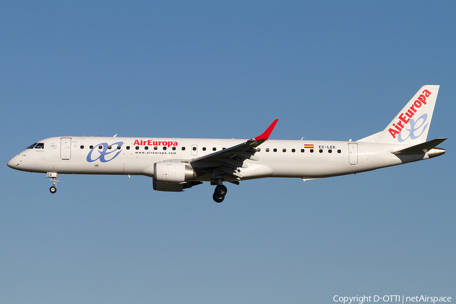 Air Europa Embraer ERJ-195LR (ERJ-190-200LR) (EC-LEK) | Photo 523676