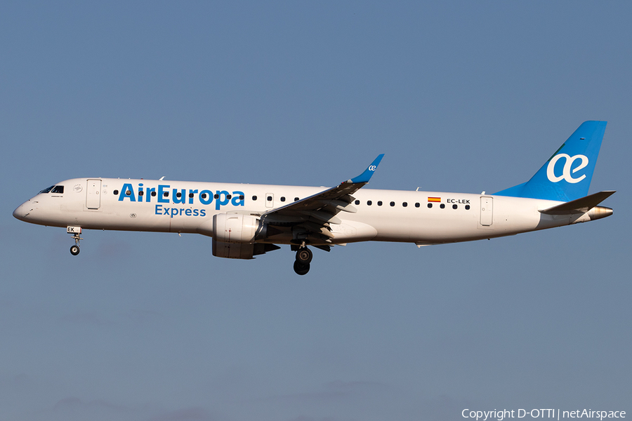 Air Europa Express Embraer ERJ-195LR (ERJ-190-200LR) (EC-LEK) | Photo 356986