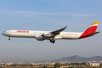 Iberia Airbus A340-642X (EC-LFS) at  Barcelona - El Prat, Spain