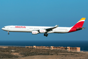 Iberia Airbus A340-642X (EC-LFS) at  Gran Canaria, Spain