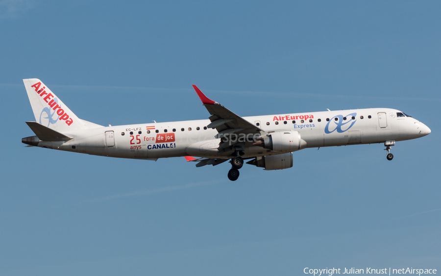 Air Europa Embraer ERJ-195LR (ERJ-190-200LR) (EC-LFZ) | Photo 171025