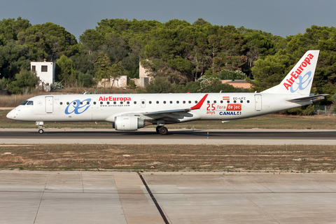 Air Europa Embraer ERJ-195LR (ERJ-190-200LR) (EC-LFZ) at  Palma De Mallorca - Son San Juan, Spain