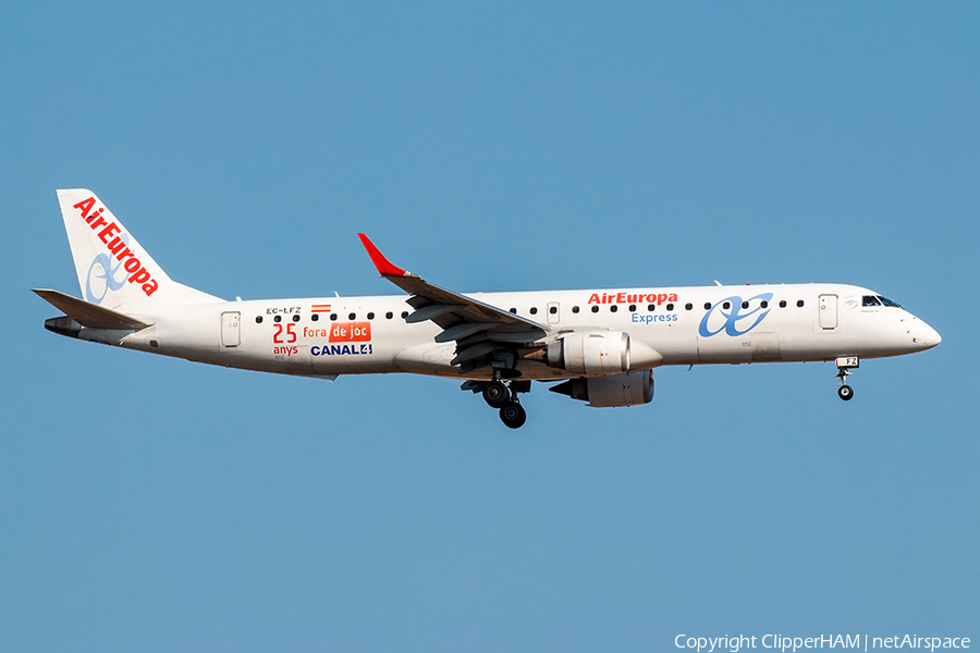 Air Europa Express Embraer ERJ-195LR (ERJ-190-200LR) (EC-LFZ) | Photo 271656