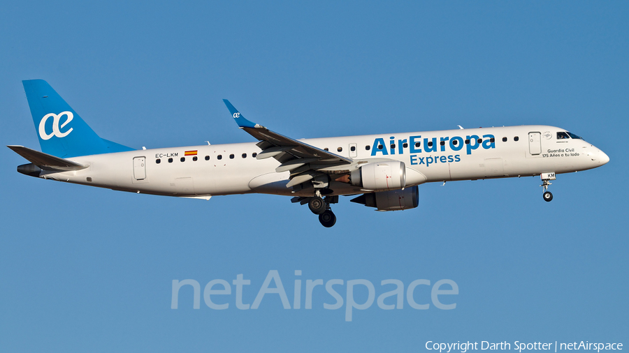 Air Europa Express (Aeronova) Embraer ERJ-195LR (ERJ-190-200LR) (EC-LKM) | Photo 372628