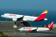 Iberia Airbus A320-216 (EC-LVD) at  Gran Canaria, Spain