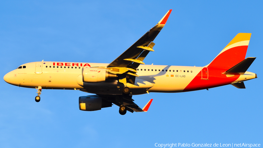 Iberia Airbus A320-216 (EC-LVD) | Photo 343833