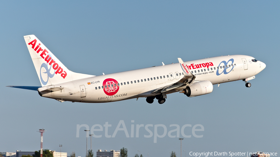 Air Europa Boeing 737-85P (EC-LYR) | Photo 277200