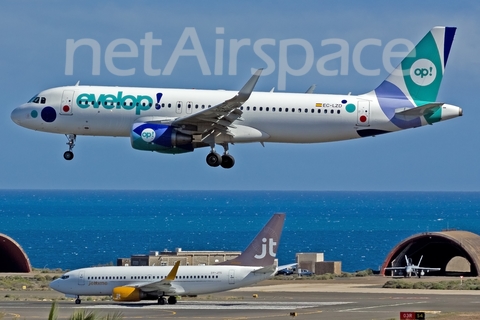 Evelop Airlines Airbus A320-214 (EC-LZD) at  Gran Canaria, Spain