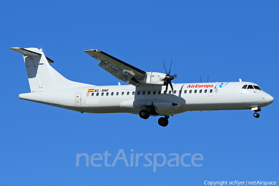 Air Europa (Swiftair) ATR 72-500 (EC-MAF) | Photo 306644