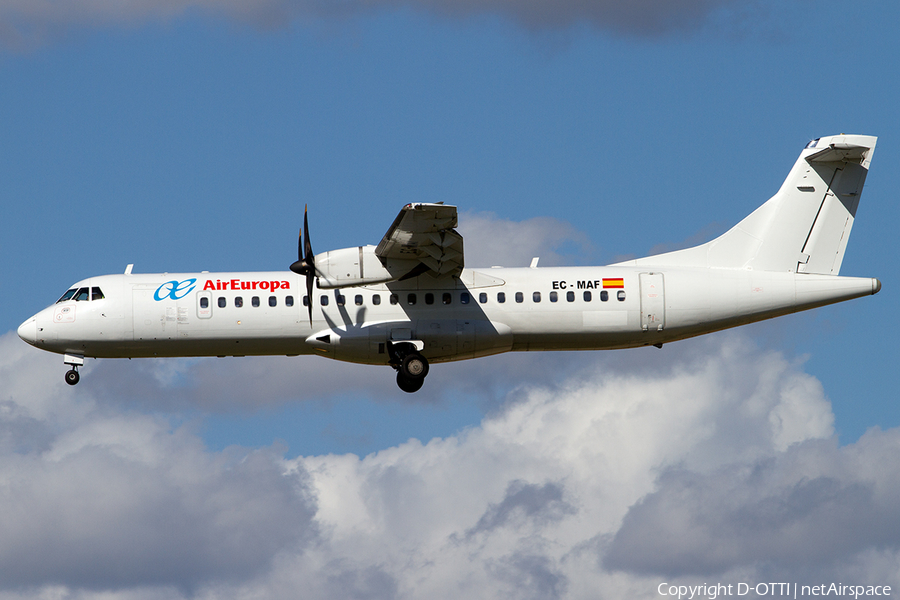 Air Europa (Swiftair) ATR 72-500 (EC-MAF) | Photo 518982