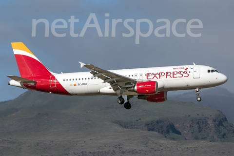 Iberia Express Airbus A320-214 (EC-MBU) at  Gran Canaria, Spain