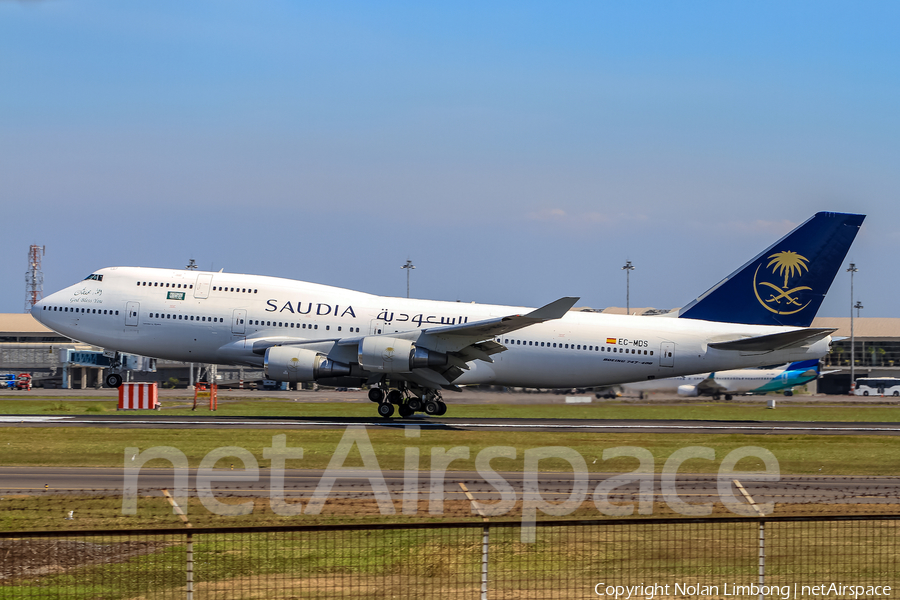 Saudi Arabian Airlines (Wamos Air) Boeing 747-419 (EC-MDS) | Photo 370126