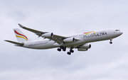 Plus Ultra Airbus A340-313X (EC-MFA) at  Berlin - Schoenefeld, Germany