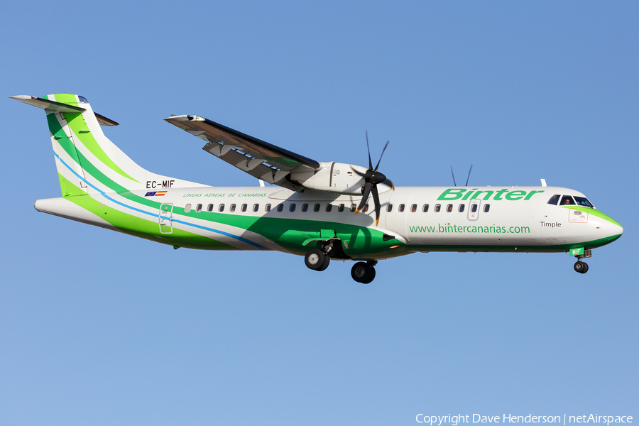 Binter Canarias (Naysa) ATR 72-600 (EC-MIF) | Photo 181896