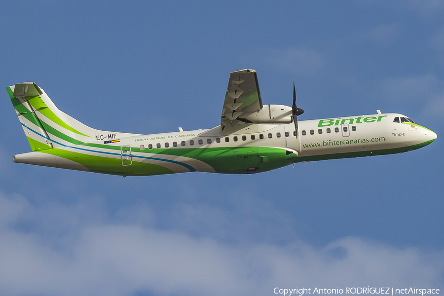 Binter Canarias (Naysa) ATR 72-600 (EC-MIF) | Photo 139497