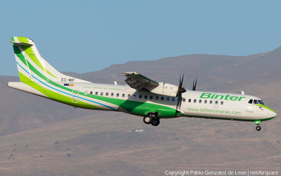 Binter Canarias (Naysa) ATR 72-600 (EC-MIF) | Photo 339994