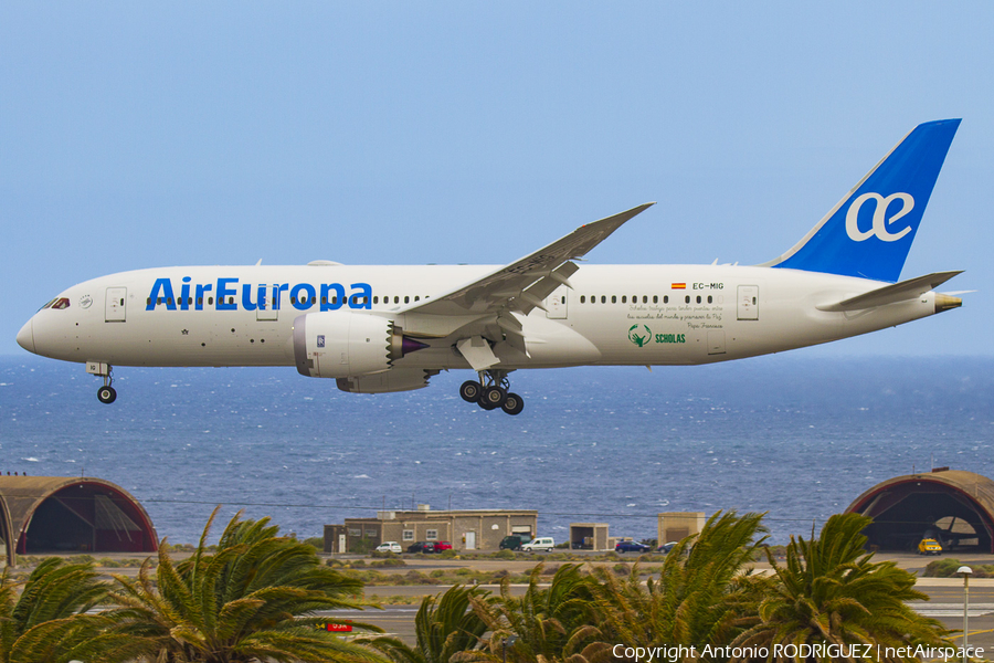 Air Europa Boeing 787-8 Dreamliner (EC-MIG) | Photo 175517