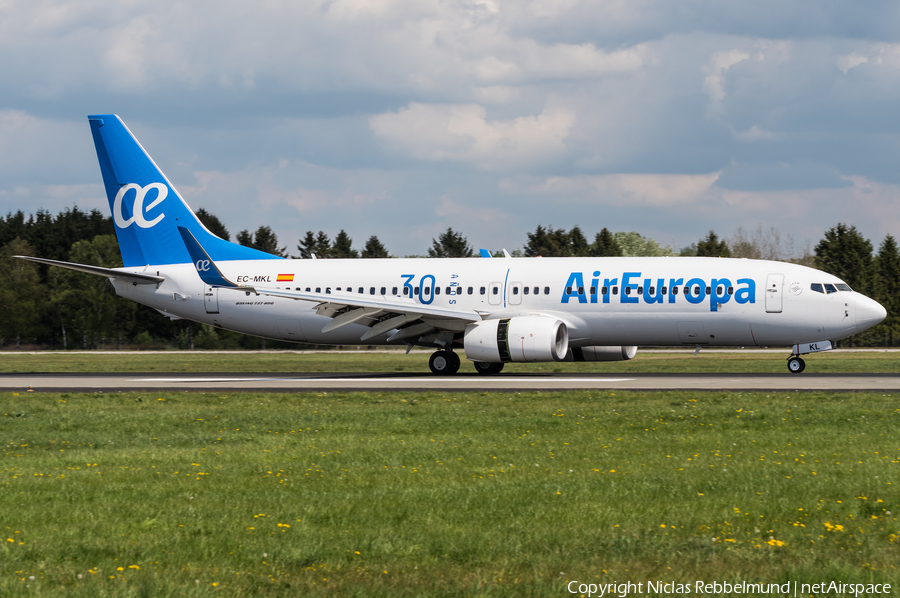 Air Europa Boeing 737-85P (EC-MKL) | Photo 315875