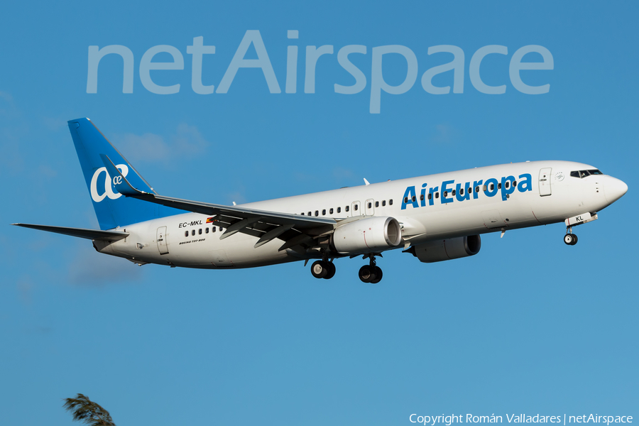 Air Europa Boeing 737-85P (EC-MKL) | Photo 409501