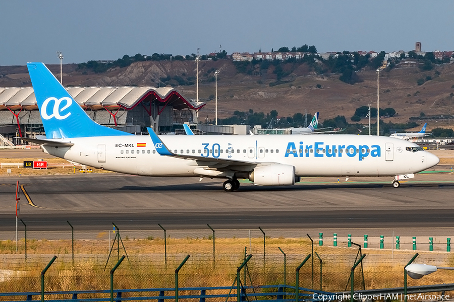 Air Europa Boeing 737-85P (EC-MKL) | Photo 286250