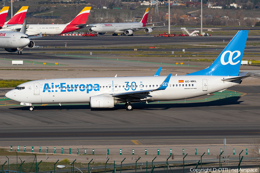 Air Europa Boeing 737-85P (EC-MKL) | Photo 375050