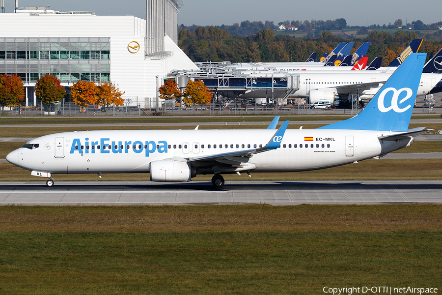 Air Europa Boeing 737-85P (EC-MKL) | Photo 483827