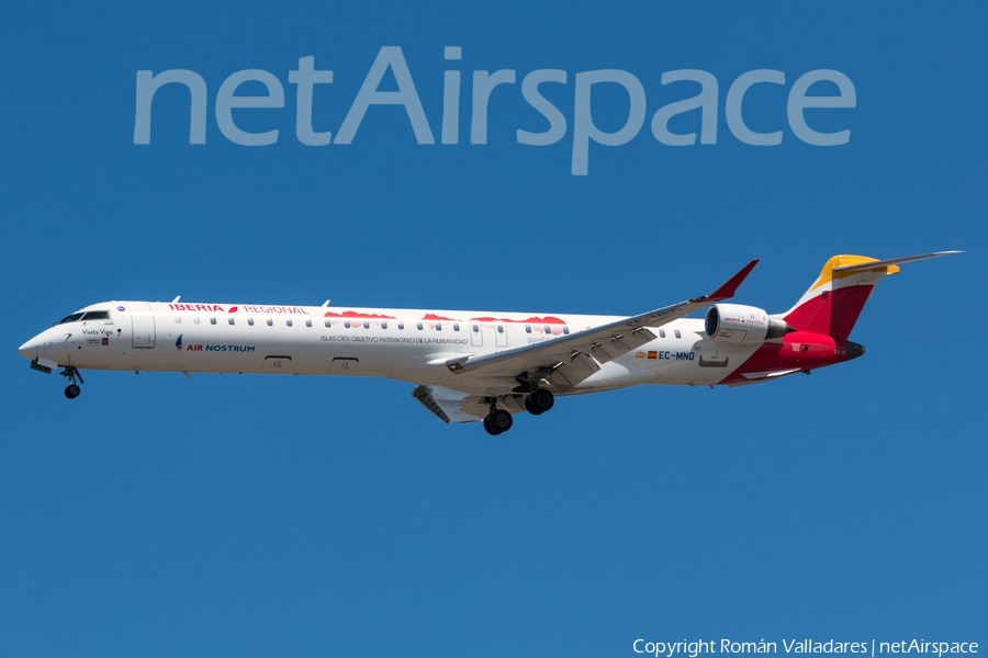 Iberia Regional (Air Nostrum) Bombardier CRJ-1000 (EC-MNQ) | Photo 341664