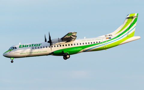 Binter Canarias ATR 72-600 (EC-MOL) at  Gran Canaria, Spain