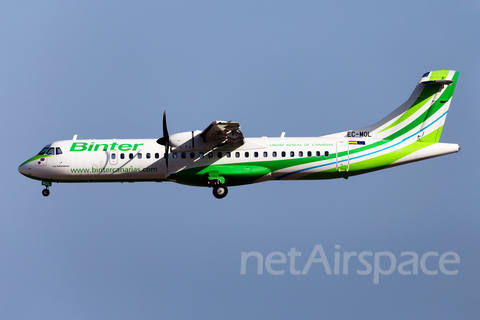 Binter Canarias ATR 72-600 (EC-MOL) at  Tenerife Sur - Reina Sofia, Spain