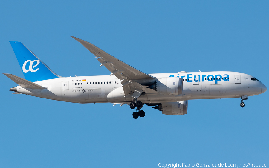 Air Europa Boeing 787-8 Dreamliner (EC-MPE) | Photo 340590