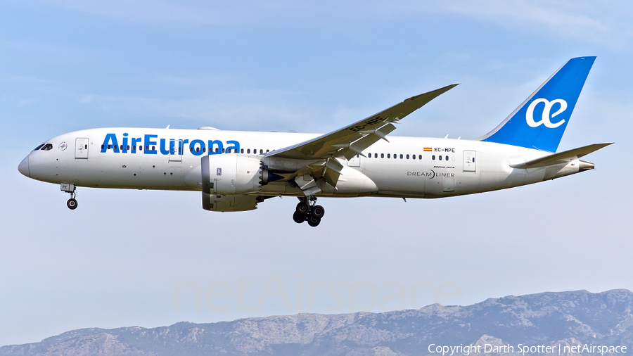 Air Europa Boeing 787-8 Dreamliner (EC-MPE) | Photo 277564