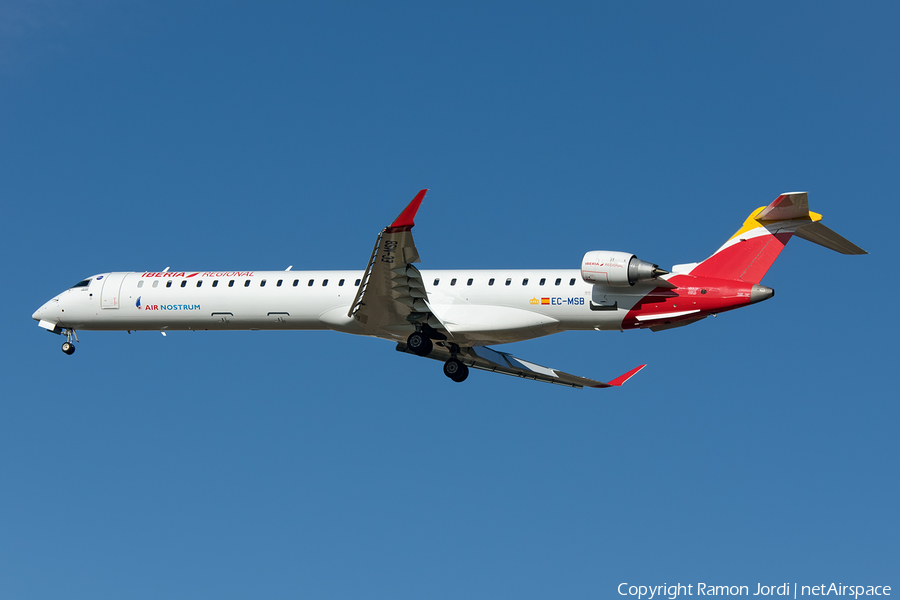 Iberia Regional (Air Nostrum) Bombardier CRJ-1000 (EC-MSB) | Photo 212108
