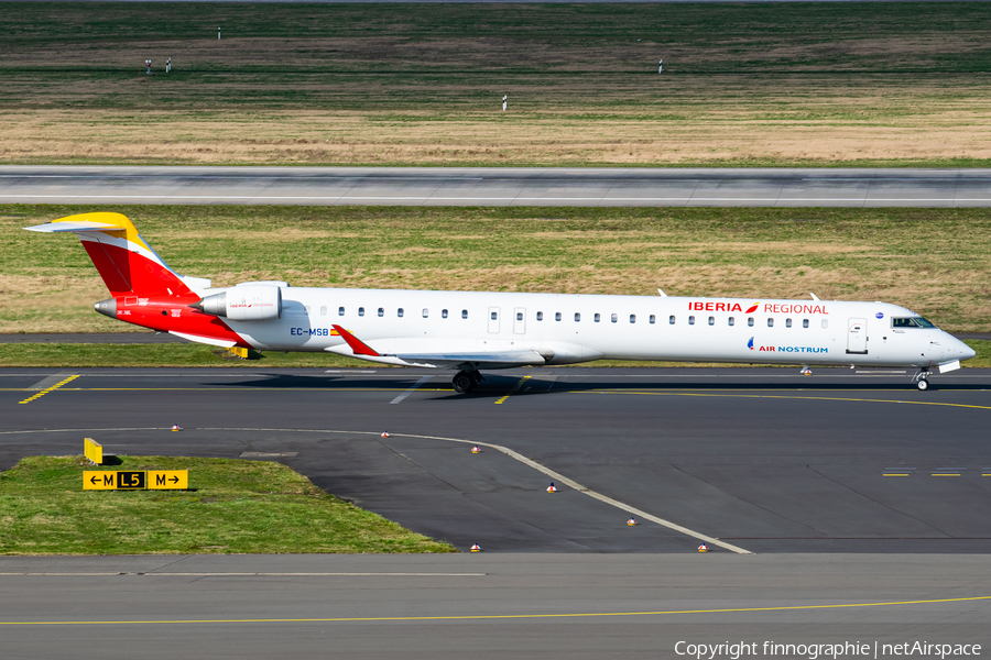 Iberia Regional (Air Nostrum) Bombardier CRJ-1000 (EC-MSB) | Photo 495504