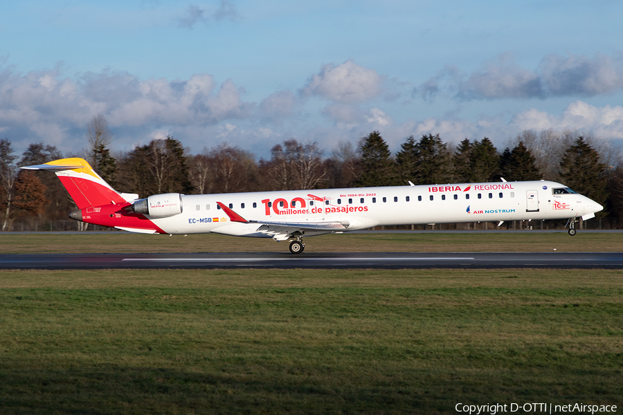 Iberia Regional (Air Nostrum) Bombardier CRJ-1000 (EC-MSB) | Photo 544141