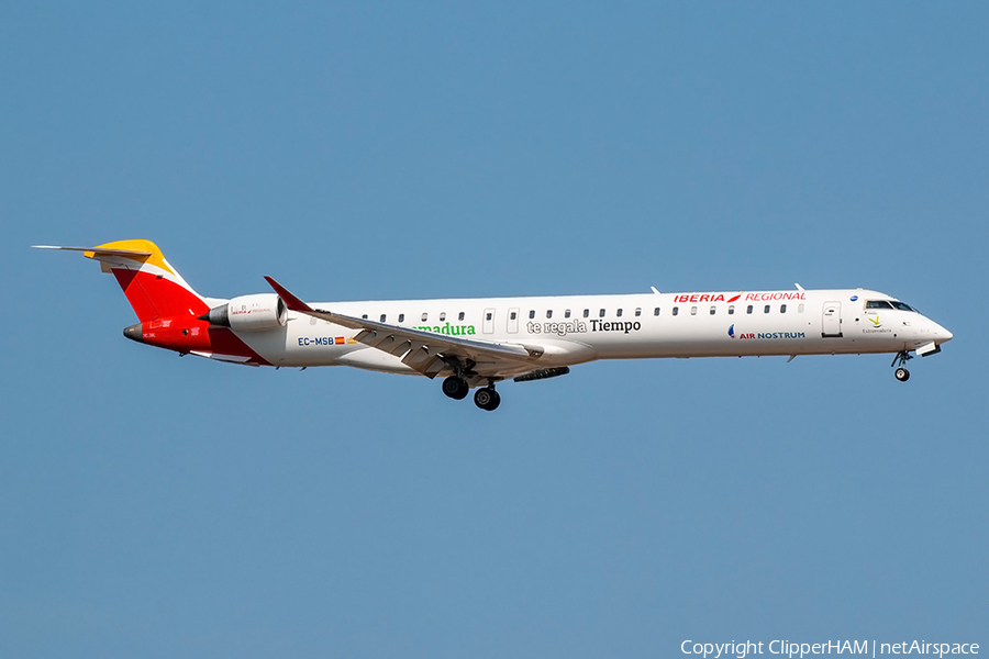 Iberia Regional (Air Nostrum) Bombardier CRJ-1000 (EC-MSB) | Photo 270621