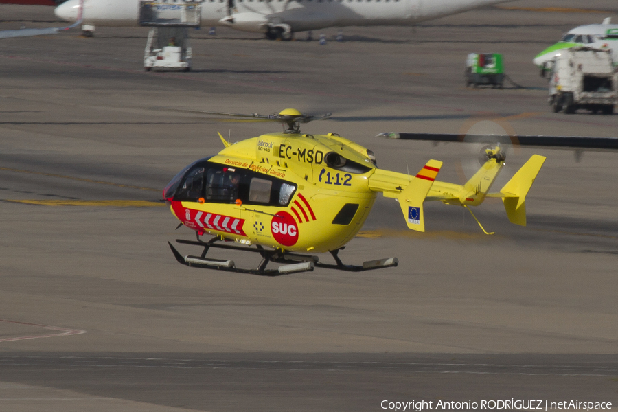 Servicio de Urgencias Canario (SUC) Eurocopter EC145 (EC-MSD) | Photo 350355