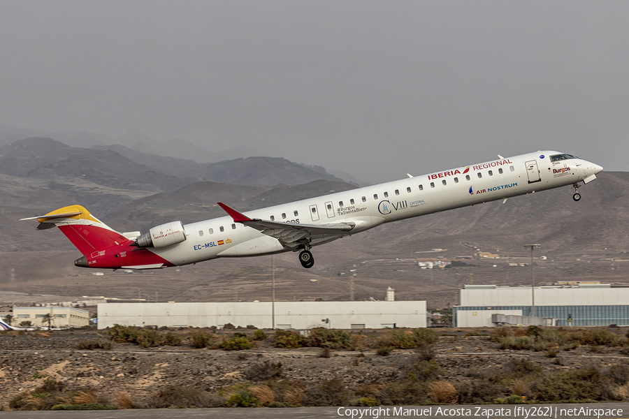 Iberia Regional (Air Nostrum) Bombardier CRJ-1000 (EC-MSL) | Photo 460588