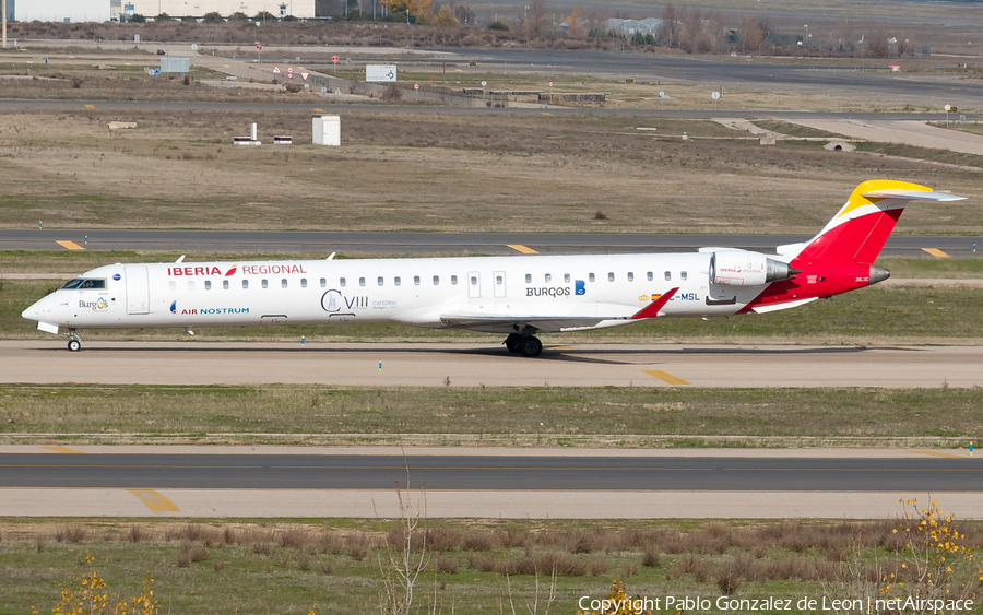 Iberia Regional (Air Nostrum) Bombardier CRJ-1000 (EC-MSL) | Photo 340440