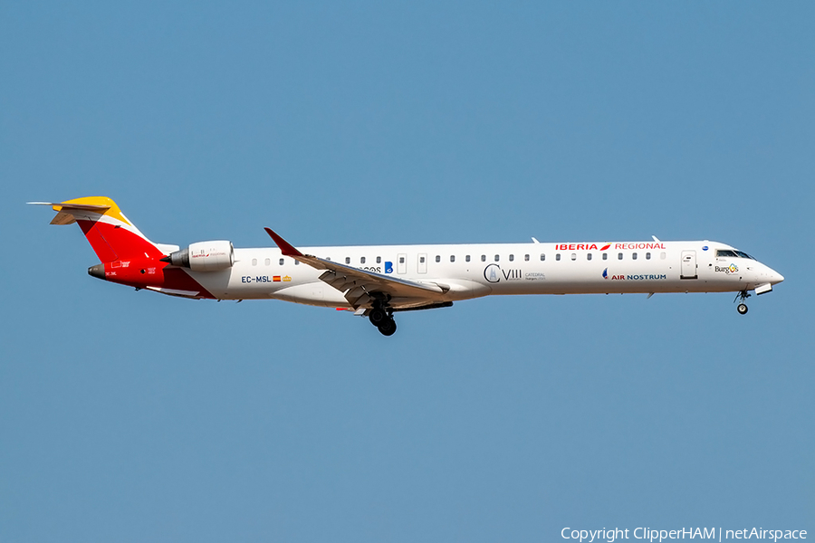 Iberia Regional (Air Nostrum) Bombardier CRJ-1000 (EC-MSL) | Photo 270619