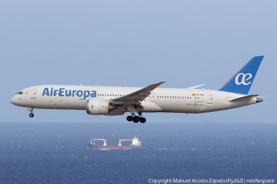 Air Europa Boeing 787-9 Dreamliner (EC-MSZ) | Photo 414747